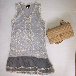 Yumi Korean Delicate Lace Sleeveless Dress M/L